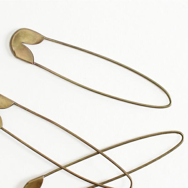 キルトピン 真鍮 ブラス ゴールド fog フォグ セイフティピン Mサイズ  ブローチ ストール マフラー ショール | fog linen work