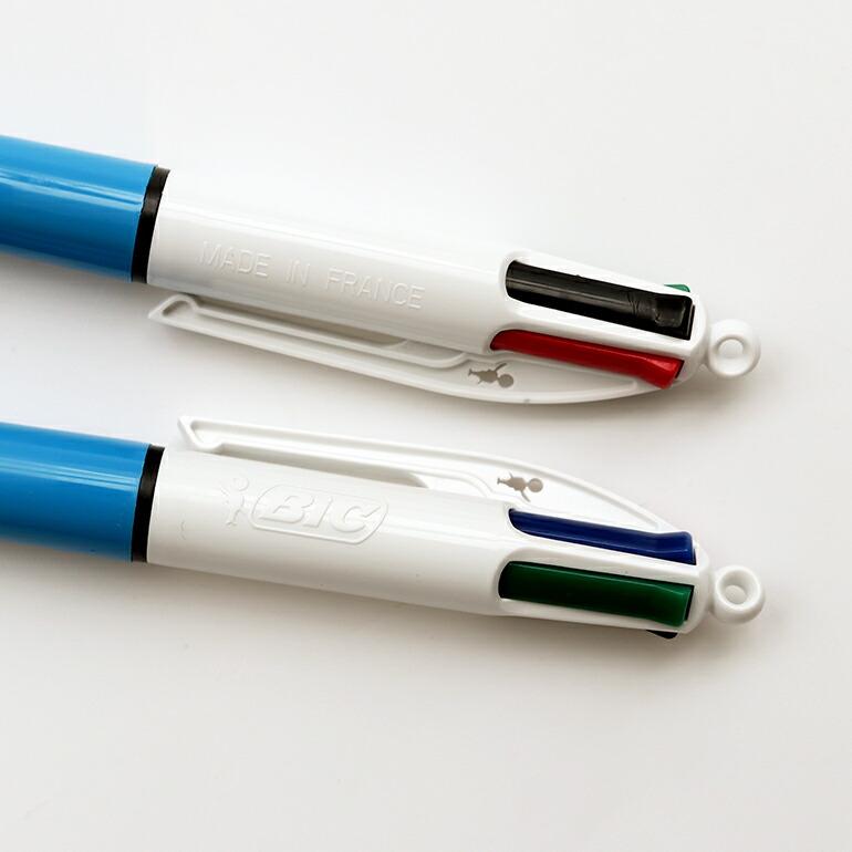 ノック式ボールペン 4色ボールペン BiC ビック 黒赤青緑 油性 中芯1.0mm 文具 ステーショナリー フランス | BIC | 02