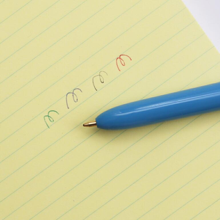 ノック式ボールペン 4色ボールペン BiC ビック 黒赤青緑 油性 中芯1.0mm 文具 ステーショナリー フランス | BIC | 03