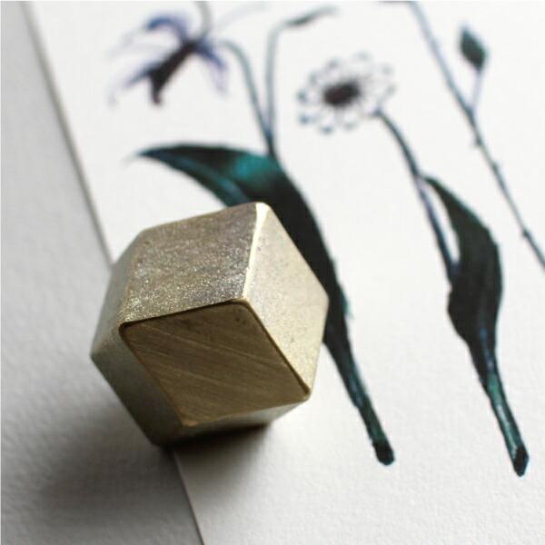 ペーパーウェイト 菱形 真鍮 鋳物 鋳肌 二上 日本製 インテリア ディスプレイ フタガミ FUTAGAMI | FUTAGAMI | 02