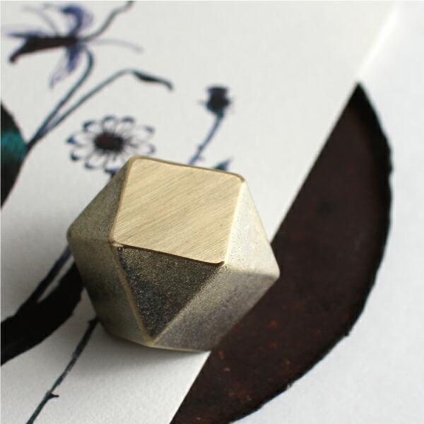 ペーパーウェイト 四角 真鍮 鋳物 鋳肌 二上 日本製 インテリア ディスプレイ フタガミ FUTAGAMI | FUTAGAMI | 02