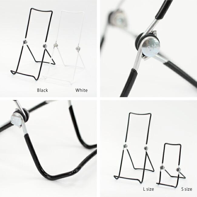ディスプレイスタンド スマホスタンド ブックスタンド 本立て 樹脂 折りたたみ 角度調整可能 シンプル GIBSON Holders ギブソンホルダー Wire Display Stand L | ブランド登録なし | 01