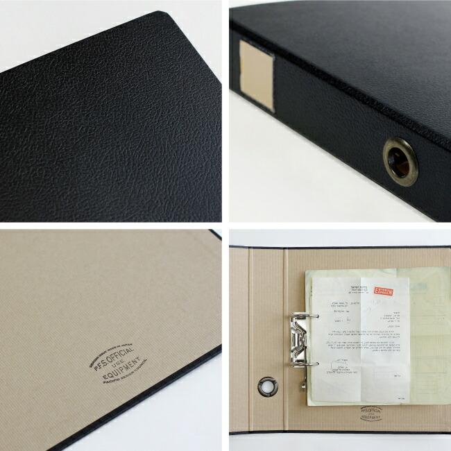 パシフィックファニチャーサービス バインダー A4 2穴 4リング ファイル ブラック A4 PACIFIC FURNITURE SERVICE DOCUMENT BINDER | ブランド登録なし | 01