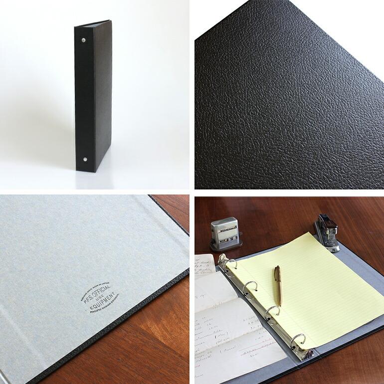 パシフィックファニチャーサービス バインダー A4 4穴 4リング ファイル ブラック A4 PACIFIC FURNITURE SERVICE DOCUMENT BINDER | ブランド登録なし | 01
