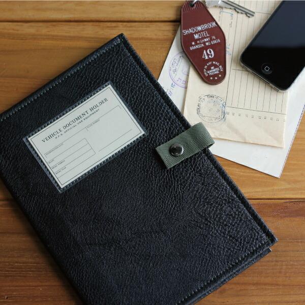 車検証入れ ドキュメントホルダー ファイル ケース ポケット付 収納力 ビニールレザー 丈夫 シンプル PACIFIC FURNITURE SERVICE | ブランド登録なし | 02