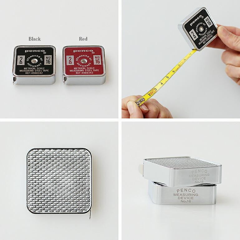 メジャー 巻き尺 巻尺 2m コンパクト 携帯 ポケット おしゃれ ペンコ penco ハイタイド | penco | 03