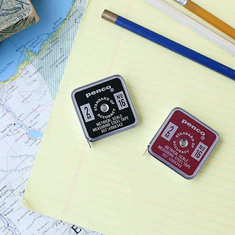 メジャー 巻き尺 巻尺 2m コンパクト 携帯 ポケット おしゃれ ペンコ penco ハイタイド | penco | 05