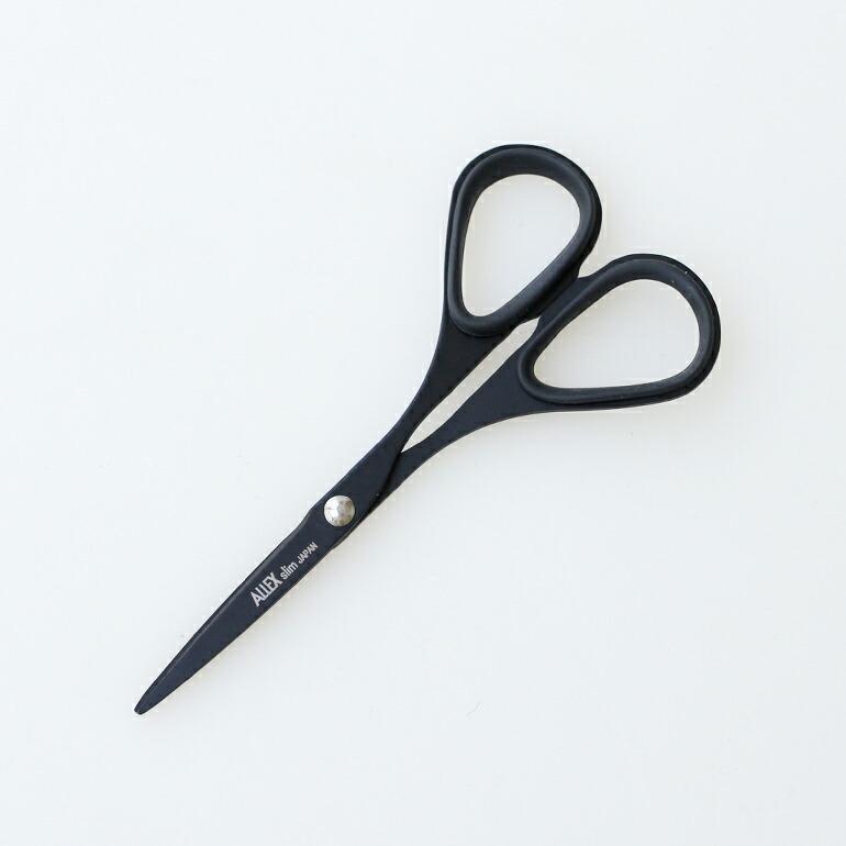 ハサミ はさみ 事務用 フッ素コート アレックス ALLEX slim 100 | ALLEX（林刃物）