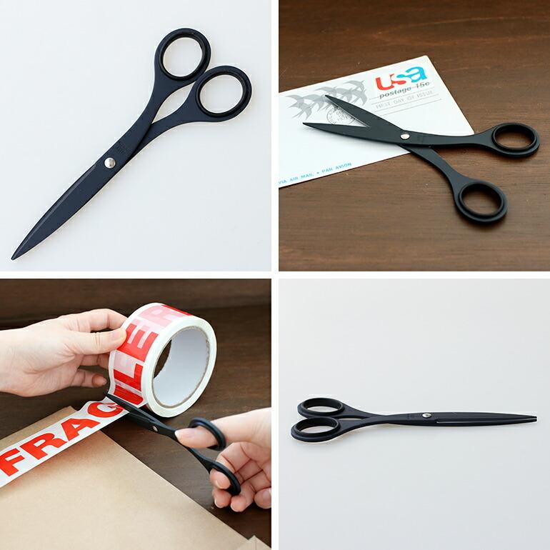 ハサミ はさみ 事務用 フッ素コート アレックス ALLEX 事務用はさみ 中 | ALLEX（林刃物） | 01