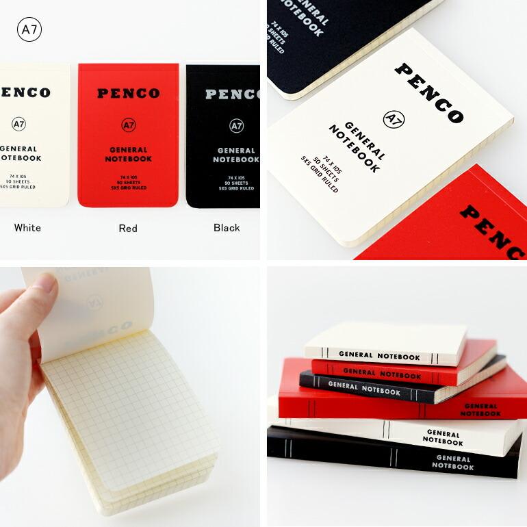 メモ帳 ノート A7 方眼 5mm ポケ ット ペンコ penco ハイタイド | penco | 02