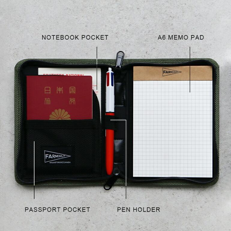 FARM HUT ファームハット トラベリングオーガナイザー (A6メモパッド付) | ブランド登録なし | 03