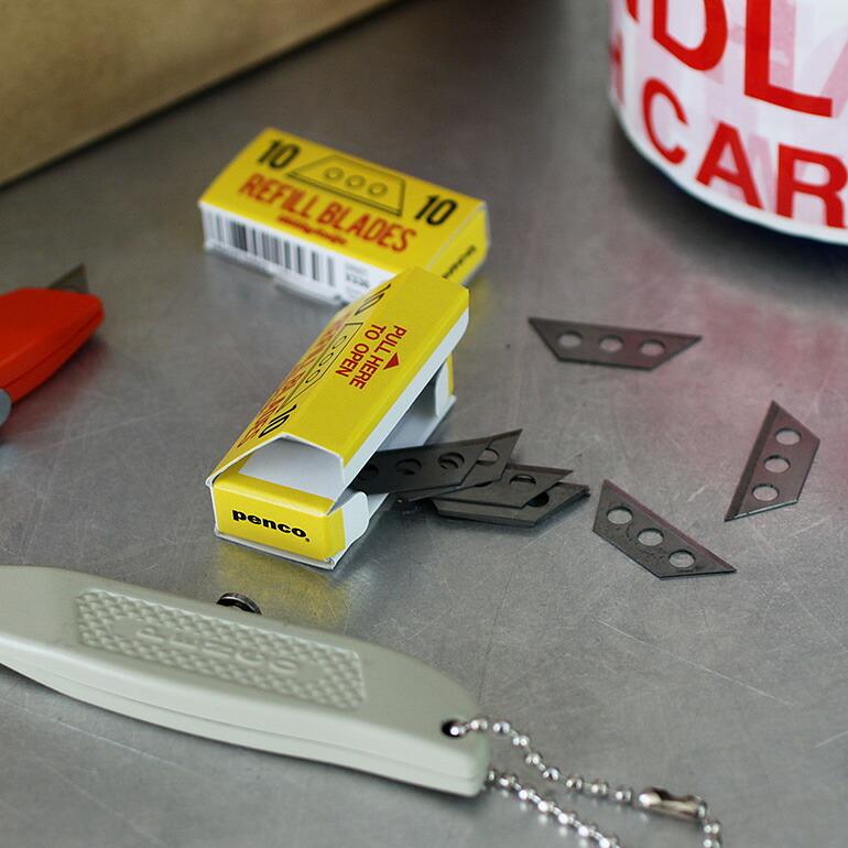 カッター 替刃 リフィル penco ペンコユーティリティーナイフ Utility Knife 10枚入り | penco | 01