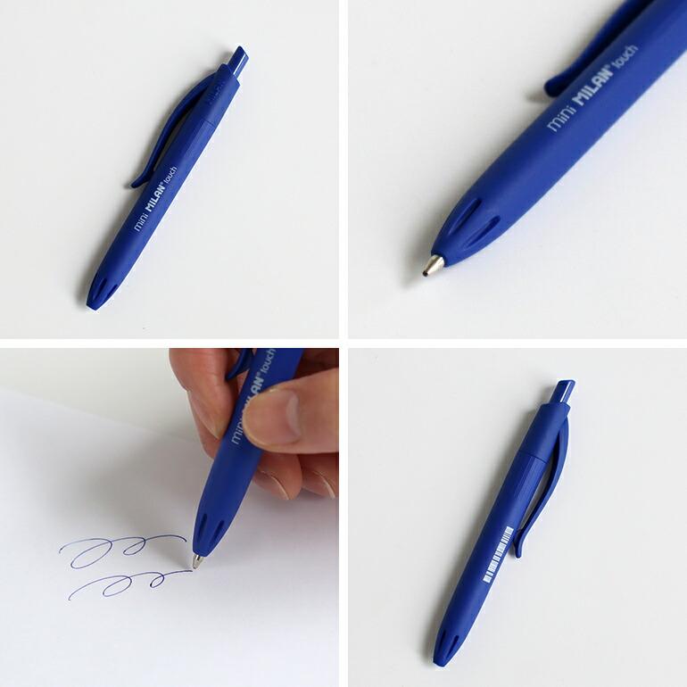 ミラン ボールペン ミニサイズ MILAN ノック式 mini P1 touch ブルー