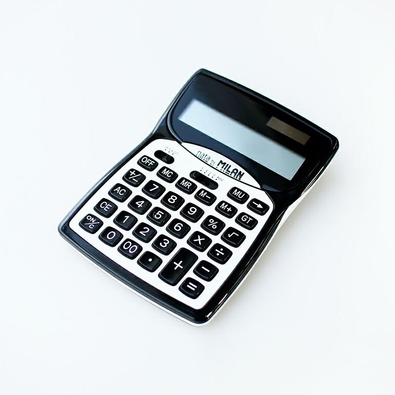 電卓 おしゃれ 16桁 大きい シンプル ミラン MILAN モダン | ミラン