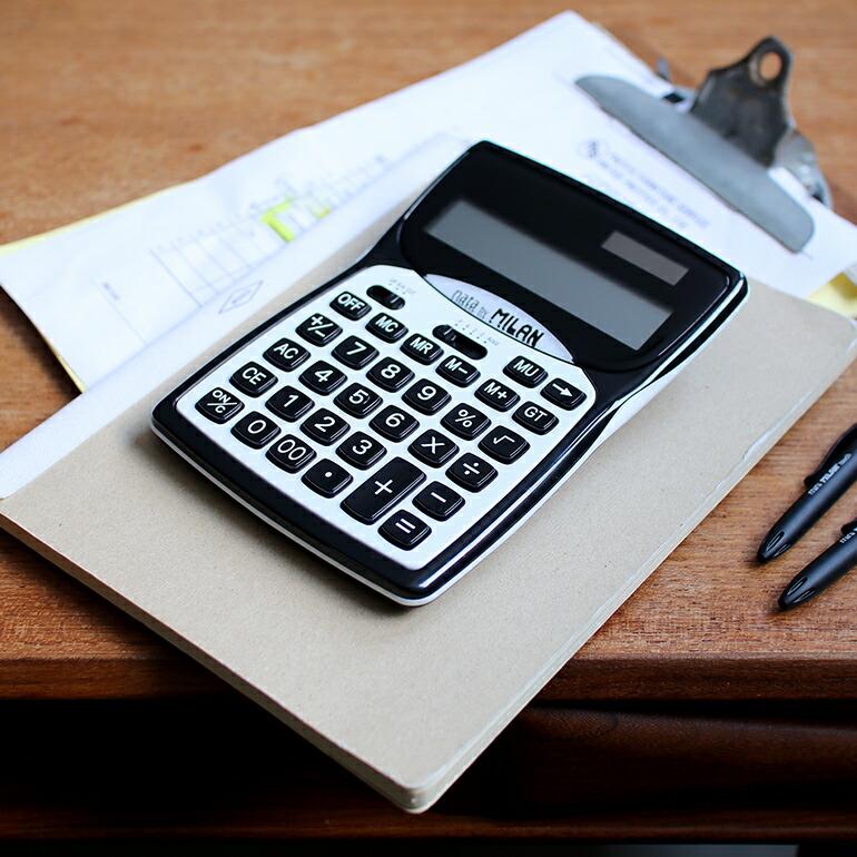 電卓 おしゃれ 16桁 大きい シンプル ミラン MILAN モダン | ミラン | 01