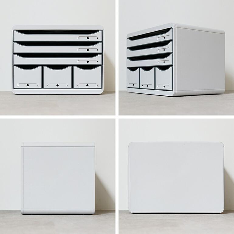 レターケース 引き出し A4 6ポケット スタッキング 横 エグザコンタ EXACOMPTA  ストアボックス 6ポケット 横型 | ブランド登録なし | 04