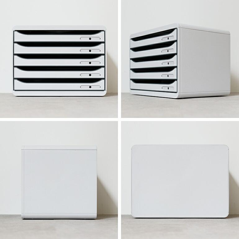 レターケース 引き出し A4 5段 スタッキング 横 エグザコンタ EXACOMPTA BIG BOX＋ 5段 横型 | ブランド登録なし | 04