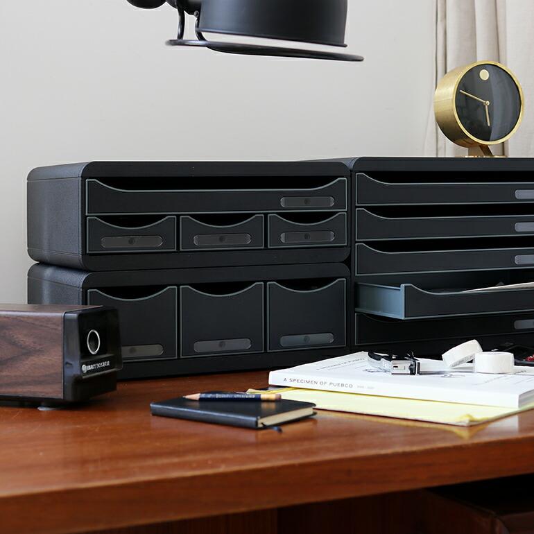 小物収納 引き出し 文房具 スタッキング 横 エグザコンタ EXACOMPTA ツールボックス 3ポケット 横型 | ブランド登録なし | 03