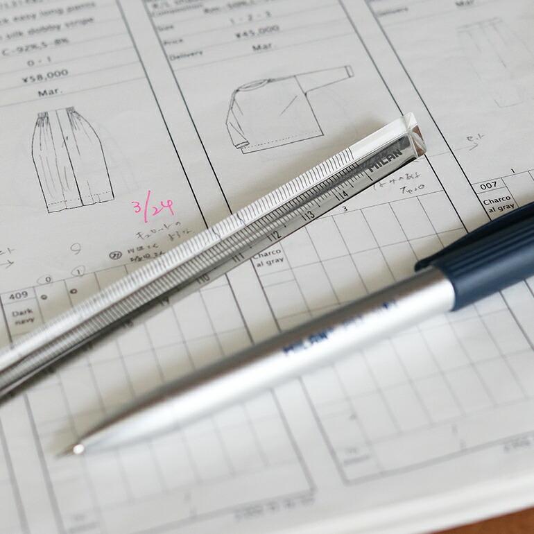 定規 三角柱 15cm クリア シンプル ミラン MILAN | ミラン | 03
