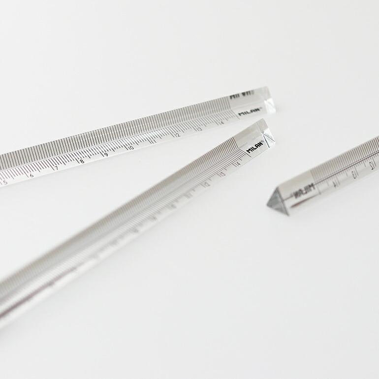 定規 三角柱 15cm クリア シンプル ミラン MILAN | ミラン | 04