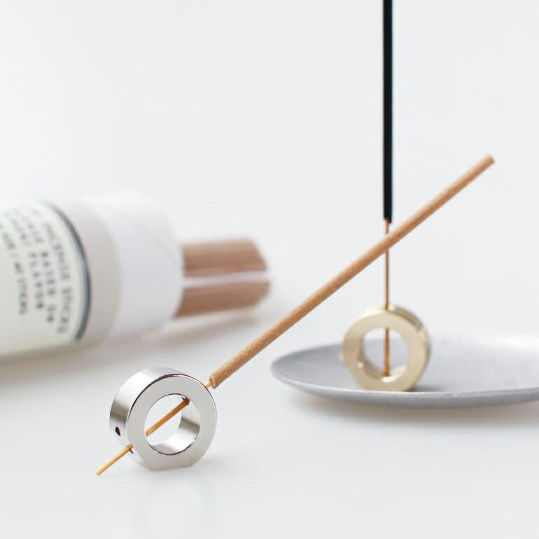 お香立て インセンススタンド 真鍮 おしゃれ シンプル コンパクト 日本製 CANDY DESIGN&WORKS キャンディデザイン&ワークス Smoke Ring | CANDY DESIGN&WORKS