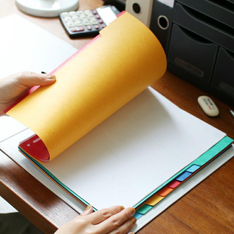 リングファイルA4 2穴 4穴 12分割 書類整理  エグザコンタ EXACOMPTA カラーインデックス | ブランド登録なし | 05