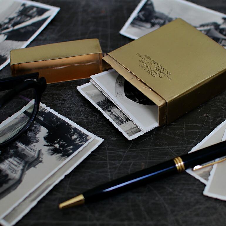 カードケース 真鍮 おしゃれ プエブコ PUEBCO 名刺 トランプ BRASS PLAYING CARD CASE | PUEBCO | 01