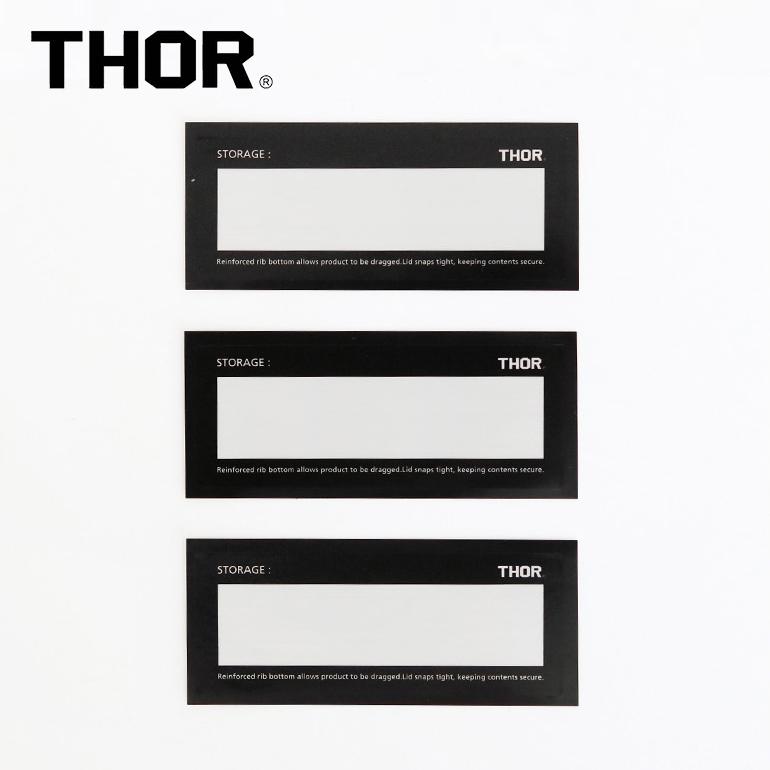 THOR ソー ステッカー ラベル 耐水 Document Sticker Large 3枚入り ガレージ アウトドア  コンテナ用 | THOR