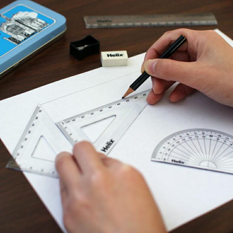 文具セット 定規 分度器 コンパス 鉛筆 消しゴム 鉛筆削り イギリス おしゃれ 算数 数学 ヘリックス Heli マスセット | ブランド登録なし | 05