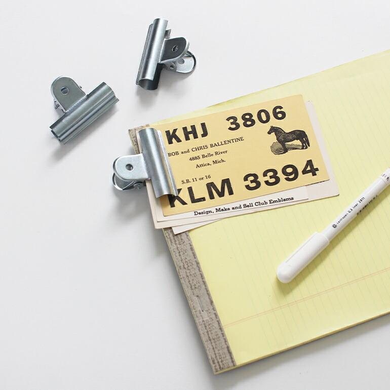 クリップ スチール  PUEBCO プエブコ シルバー 紙 書類 袋留め 5cm幅 6個 セット 袋入り おしゃれ LARGE CLIP | ブランド登録なし | 04