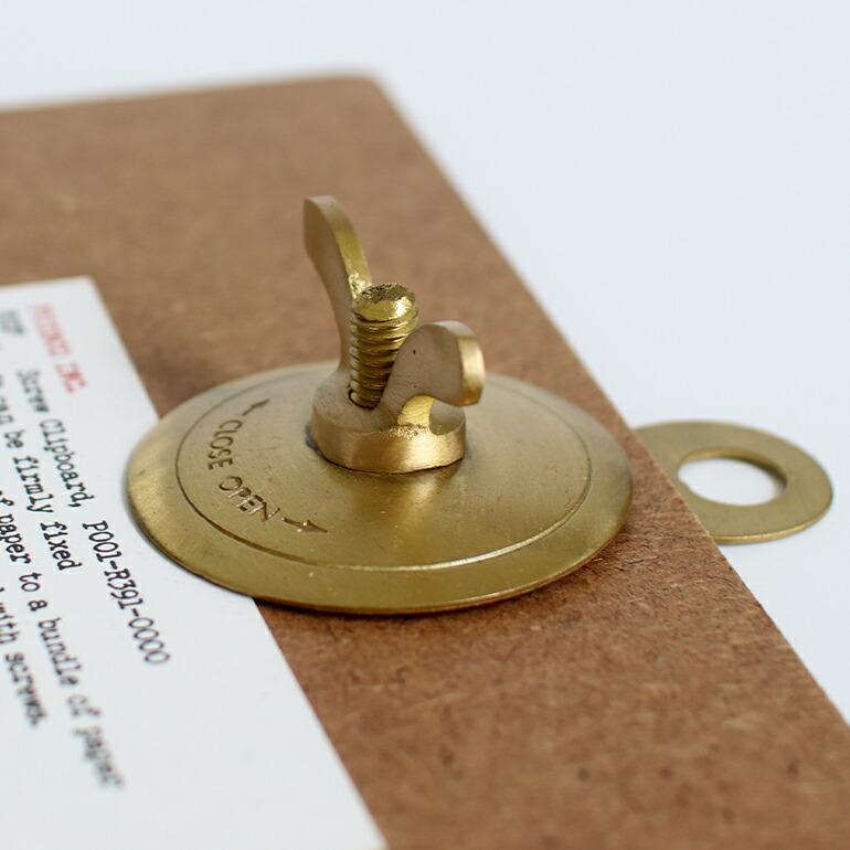 クリップボード A4  書類 PUEBCO プエブコ スクリュー 真鍮 おしゃれ MDFボード SCREW CLIPBOARD | ブランド登録なし | 04