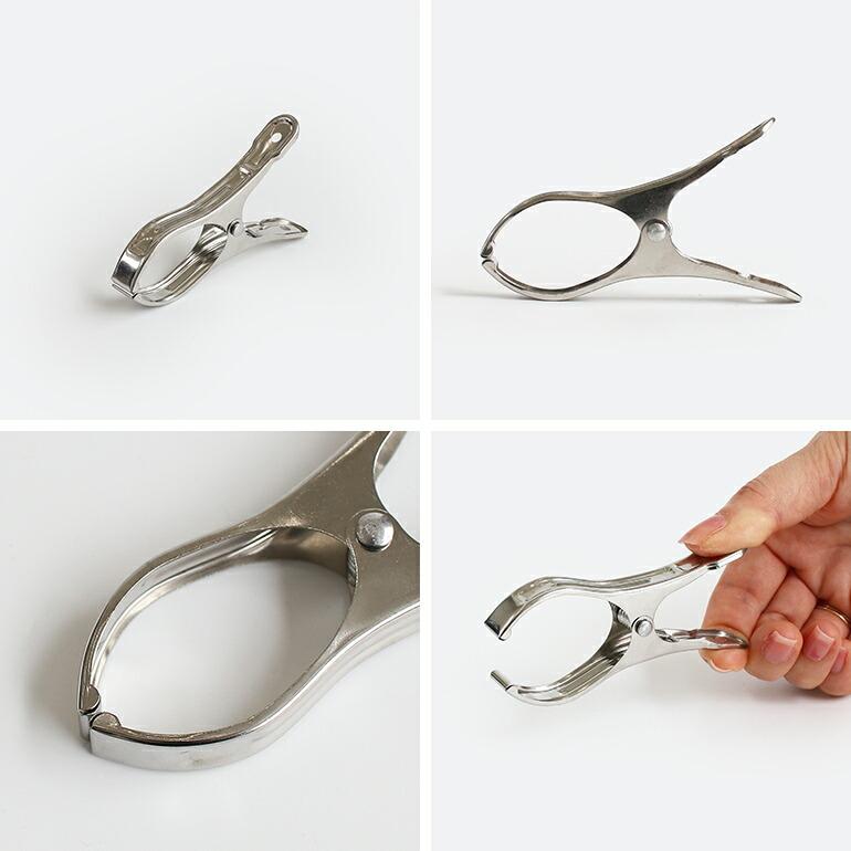 クリップ ステンレス 洗濯バサミ 袋留め 耐久性 5個入り セット BUFF バフ Stainless Steel Clip Sサイズ | ブランド登録なし | 02