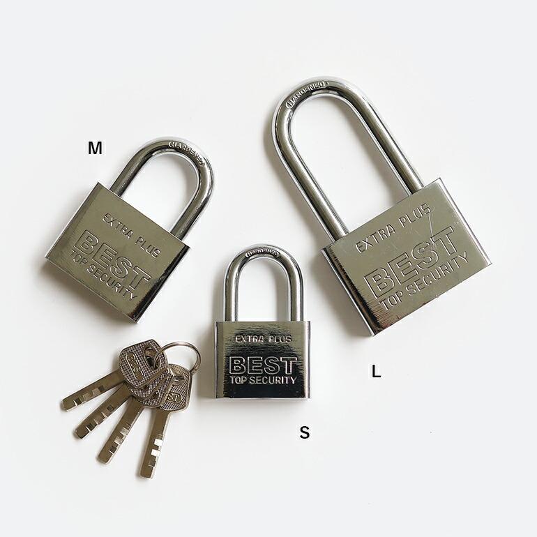 南京錠 カギ 丈夫 防犯グッズ ステンレス 鍵4本 BUFF バフ BEST Heavy Duty Lock Key 08 Mサイズ | ブランド登録なし | 03