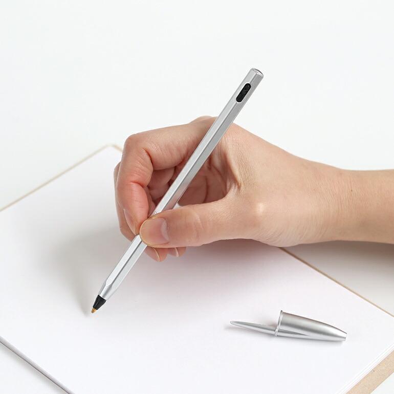 ボールペン アルミ シルバー 六角軸 替え芯付き リフィル2本 BIC ビック 1mm スタイリッシュ クリスタルリニュー 1.0 | BIC | 03