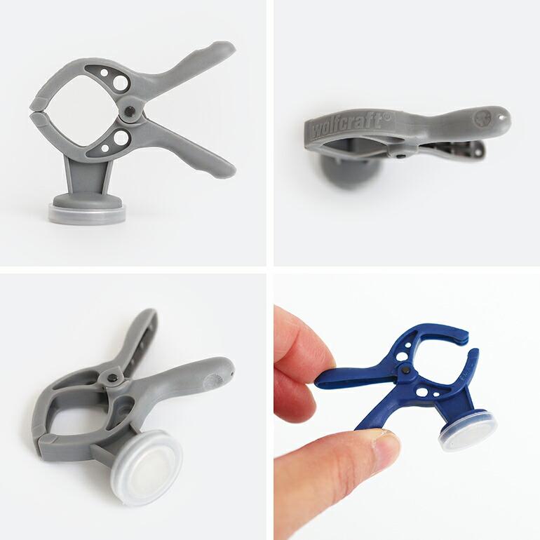 クランプ マグネット クリップ ドイツ 強力 カラフル WOLFCRAFT ウルフクラフト SPRING CLAMP MAGNET XSサイズ | wolfcraft | 02