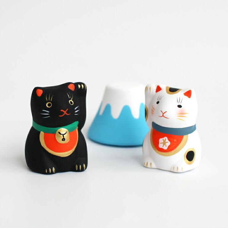 招き猫 富士山 おみくじ 陶器 中川政七商店 縁起物 金運 厄除け 幸運  ギフト みくじ箱 日本製 | 中川政七商店 | 02