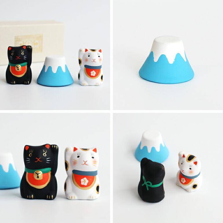 招き猫 富士山 おみくじ 陶器 中川政七商店 縁起物 金運 厄除け 幸運  ギフト みくじ箱 日本製 | 中川政七商店 | 04