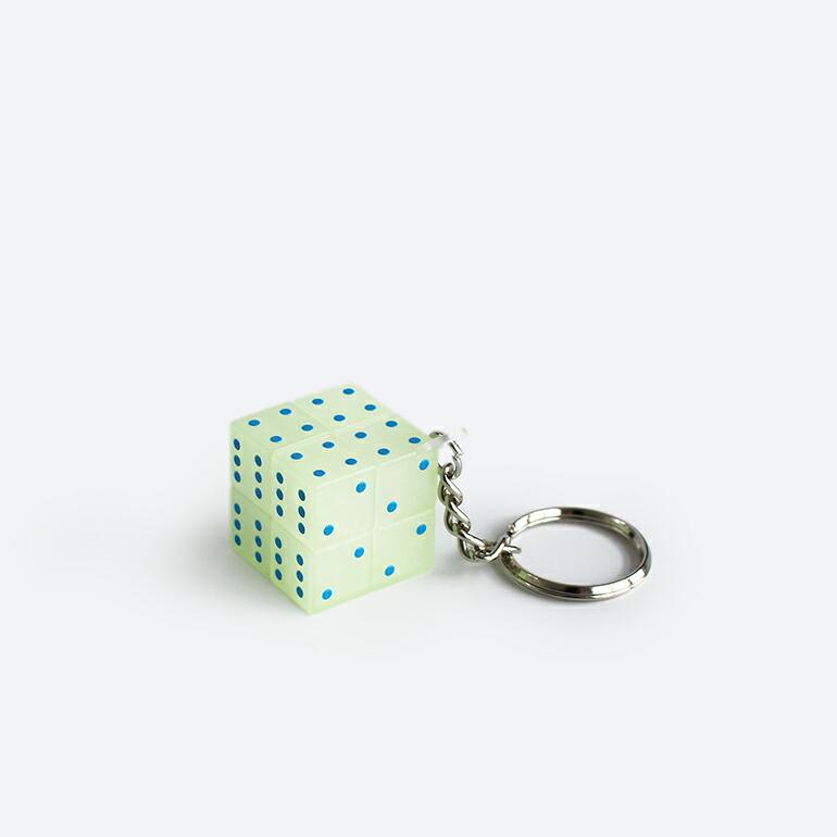 キーホルダー 蓄光 サイコロ 立体パズル HIGHTIDE ハイタイド Magic Cube Keychain Glow マジックキューブ（グロー） | HIGHTIDE
