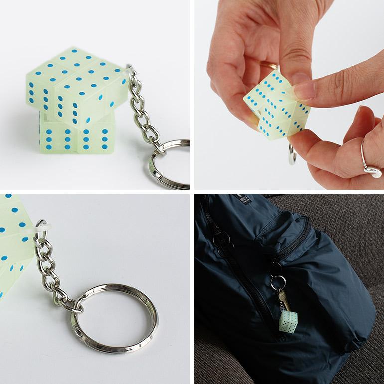 キーホルダー 蓄光 サイコロ 立体パズル HIGHTIDE ハイタイド Magic Cube Keychain Glow マジックキューブ（グロー） | HIGHTIDE | 02