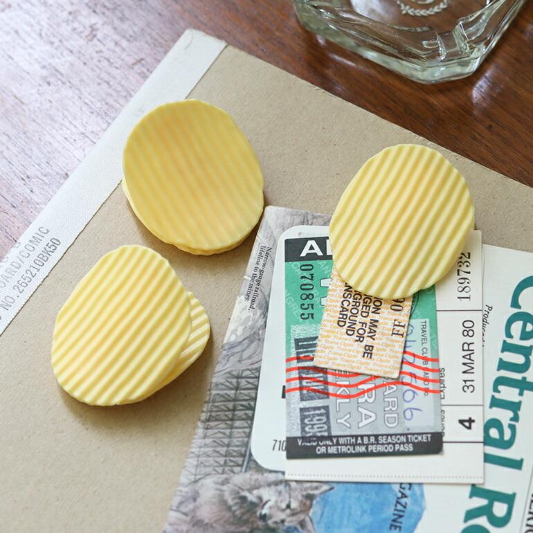 クリップ ポテトチップス おしゃれ 3個セット 袋留め メモ ポテチ