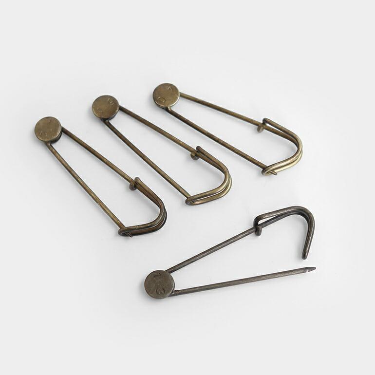 安全ピン ピンブローチ アンティーク おしゃれ ナンバリング ワイヤーピン (1点販売) | ブランド登録なし