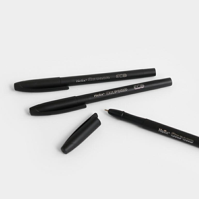 ボールペン 黒 おしゃれ マット イギリス リサイクル エコ 人間工学 Helix  ヘリックス ECOボールペン (1本販売) | ブランド登録なし