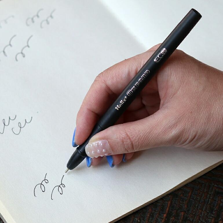 ボールペン 黒 おしゃれ マット イギリス リサイクル エコ 人間工学 Helix  ヘリックス ECOボールペン (1本販売) | ブランド登録なし | 02