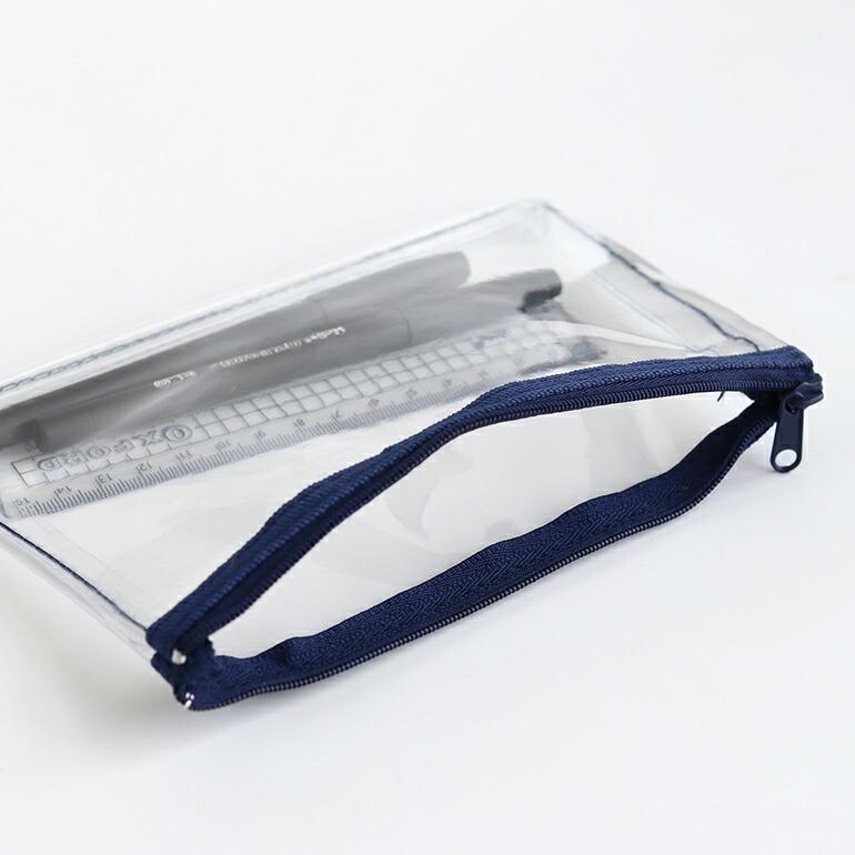 ペンケース ポーチ クリア おしゃれ イギリス Helix ヘリックス クリアペンケース PVC素材 ファスナー | ブランド登録なし | 03