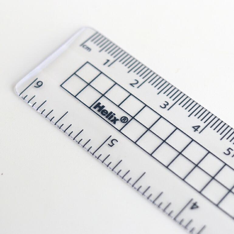 定規 15cm クリア マス目 センチ インチ イギリス おしゃれ Helix ヘリックス クリア定規 | ブランド登録なし | 03