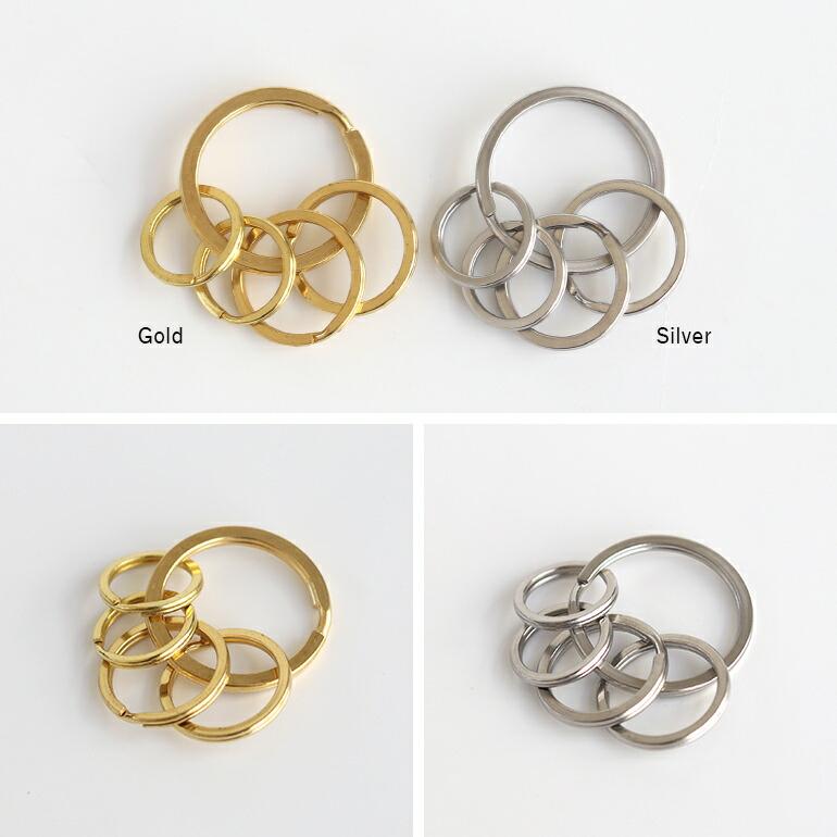 キーホルダー キーリング 鍵 ゴールド シルバー シンプル ステンレス BUFF バフ Flat Key Ring | ブランド登録なし | 03
