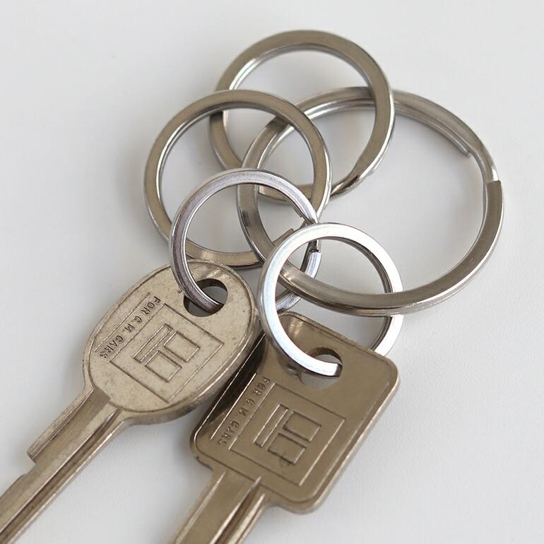 キーホルダー キーリング 鍵 ゴールド シルバー シンプル ステンレス BUFF バフ Flat Key Ring | ブランド登録なし | 04