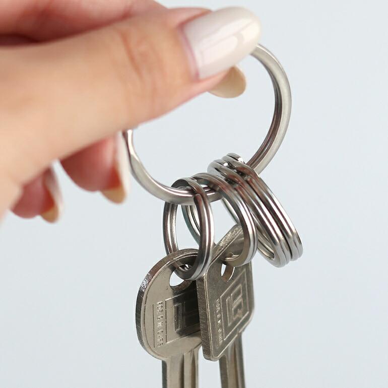 キーホルダー キーリング 鍵 ゴールド シルバー シンプル ステンレス BUFF バフ Flat Key Ring | ブランド登録なし | 05