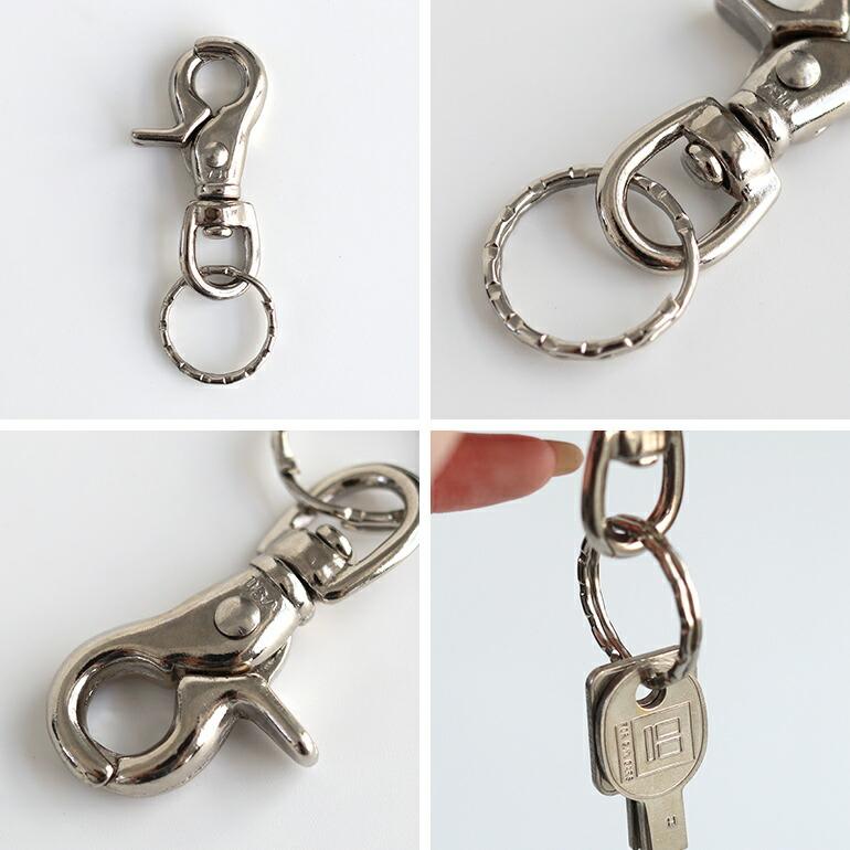 キーホルダー キーリング カラビナ 鍵 シルバー シンプル BUFF バフ Silver Snap | ブランド登録なし | 01