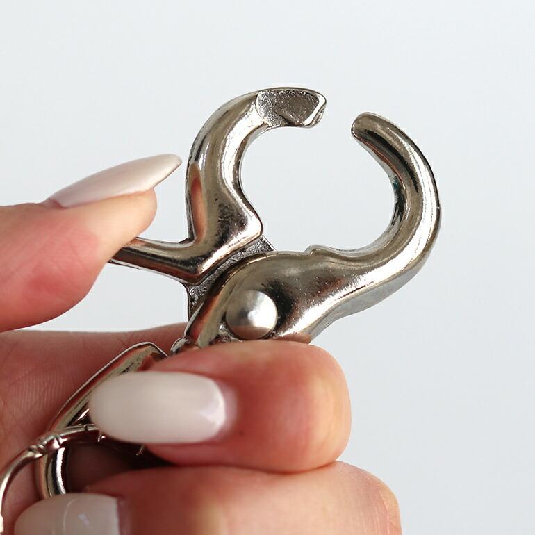 キーホルダー キーリング カラビナ 鍵 シルバー シンプル BUFF バフ Silver Snap | ブランド登録なし | 02